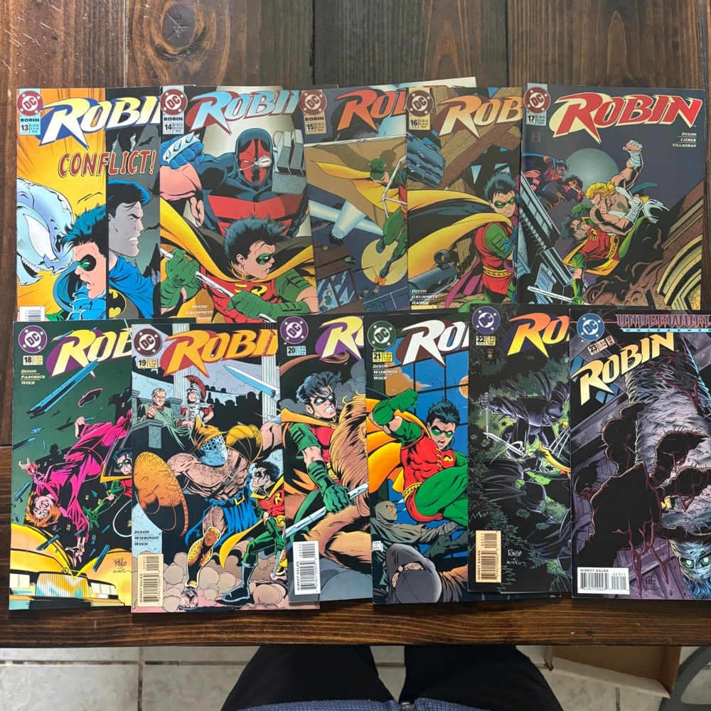 DC Comics Robin Comic Book Lot Issues 13-23 Tim Drake 1993 Series Chuck Dixon